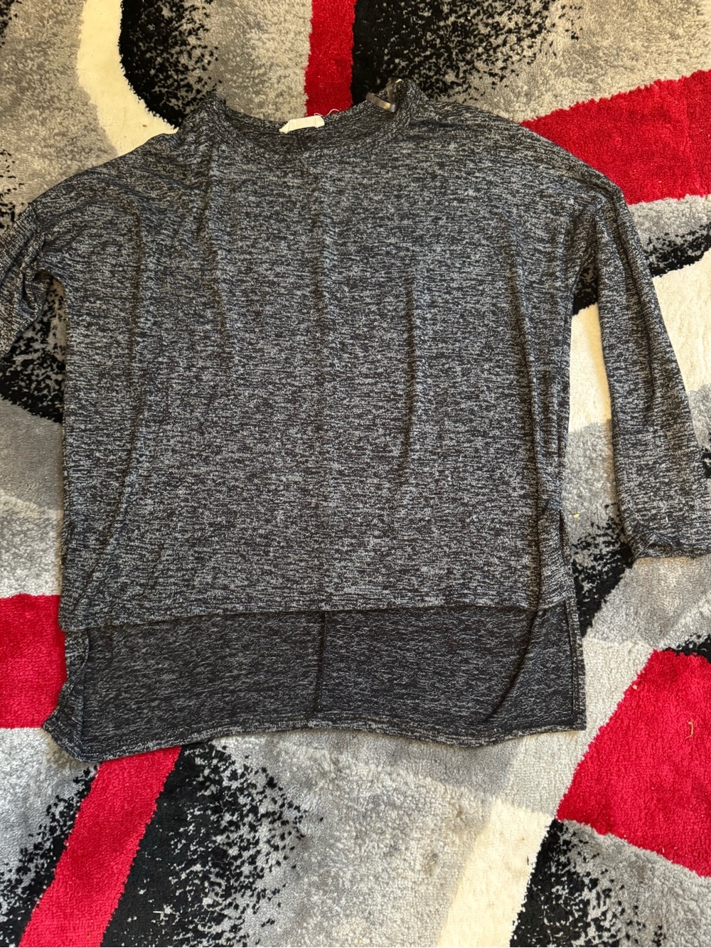 Amazon Kids Heathered Charcoal Long Sleeve Top